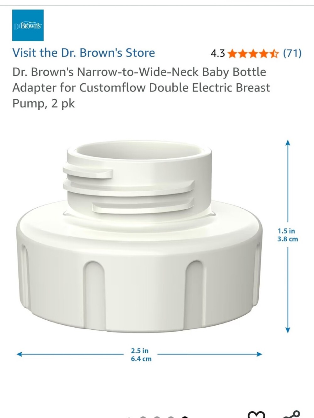 Dr. Brown's Options+ Wide-Neck Plastic Baby Bottles + Accessories - Picture 11 of 13